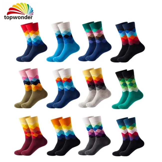 Wholesale and Customize All Sorts of Christmas Sock Knee High Sock Geometric Figure Sock Diamond Sock Dress Sock Crew Sock in Many Designs