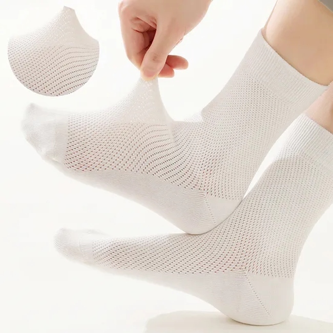 Premium Men’ S Sweat-Absorbent Anti-Bacterial Crew Socks for Comfort