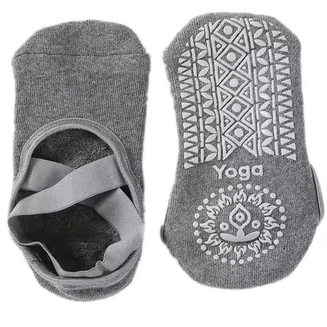 Customized Grip Compression Wholesale Women′s Men Ankle Dance Crew Non-Slip Cotton Yoga Sport Sock