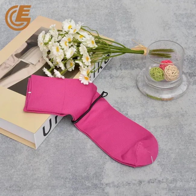 Men′s and Women′s Custom Pure Color Socks Anti-Bacterial Summer Crew Socks