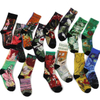 Custom Happy Photo Socks 3D Digital Print Men Socks Cool Full Color Rib Mens Fashion Crew Skate Socks