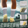 Custom Classic Men Sport Grip Socks Thin Knitted Technique Crew Football Socks