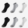 Custom Logo Quarter Length Sports Socks for Men Athletic Knitted Crew Socks Cushioned Running-Arch Support Sock