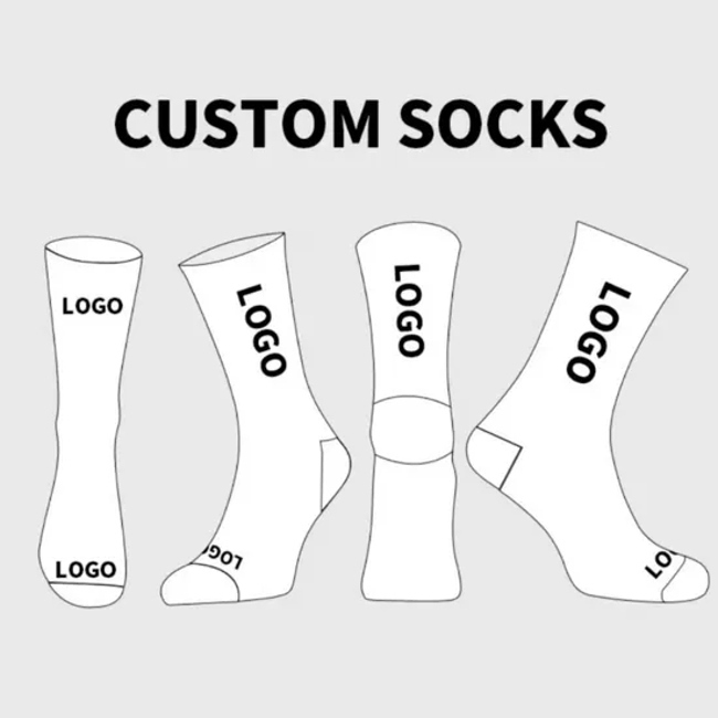 Cotton Sweat-Absorbent Sports Compression Socks Comfortable Basketball Team Customized Men Crew Socks for Christmas Festival Gift