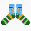 Fashion Low Price Unisex Men Women Polyester Cotton Wholesale Jacquard Crew Socks