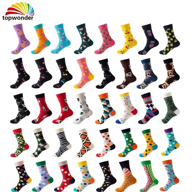 Wholesale and Customize All Designs of Hot Selling Fruit Sock, Knee High Sock, Dress Sock, Crew Sock in Many Colors, Sizes and Material
