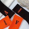 OEM Designer Casual Jacquard Knitted Letter Wholesale Crew Cotton Brands Funny Sports Terry Custom Socks Men with Logo