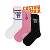 Fashion Custom Cartoon Logo Casual Sock Women and Men Cotton Sports Socks Adult Crew Socks