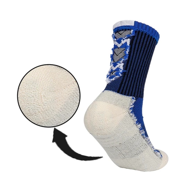 Custom Adult Athletic Running Compression Socks Men′s Crew Grip Socks Sports