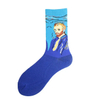 Customized Fashion Men′s Good Quality Cotton Painting Jacuqrad Formal Crew Socks