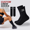 Custom Socks Design Own Logo Crew Socks Cotton Black Man Sport Sock