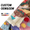 Premium Quality OEM Designer Cosy Cotton Crew Women Men Brand Packaging Atheltic Winter Warm Logo Home Wear Cozy Fuzzy Custom Socks