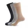 Solid Color Business Socks Formal Business Office Work Dress Crew Socks for Men
