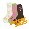 Free Design Colorful Women and Men Casual Sock Custom Cartoon Logo Sports Socks Adult Cotton Crew Socks