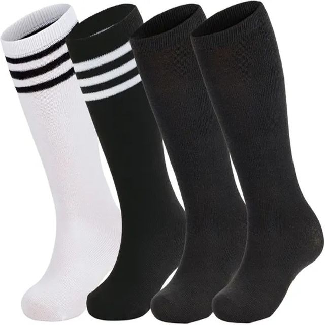 Soccer Socks Unisex Team-Sport Knee High Breathable Football Socks for Men Youth Kids Boys