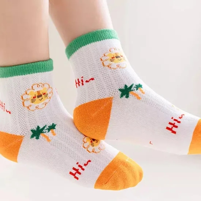 Children Baby Kids Custom Wholesale Novelty Cotton Shoprt Socks