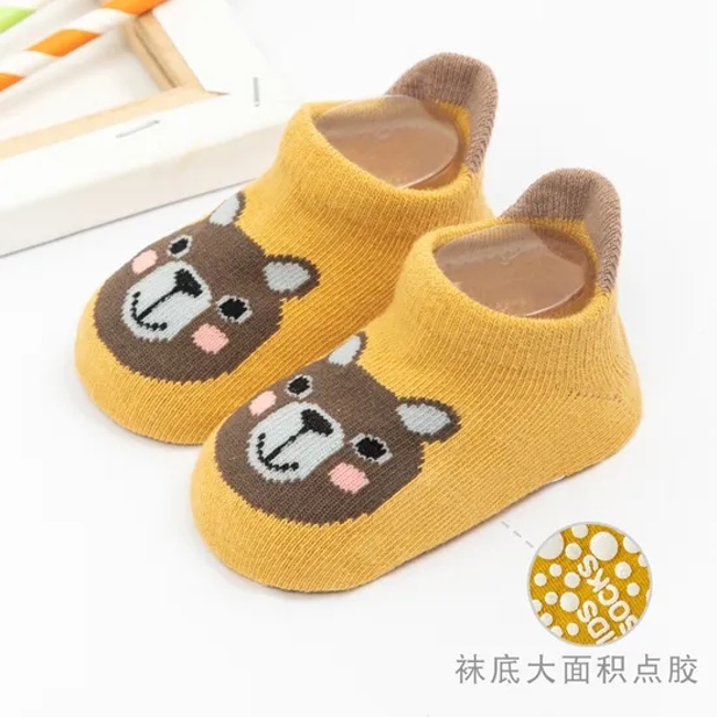 Low Price Multi Color Custom Baby Kids Children Cotton Non Slip Short Socks
