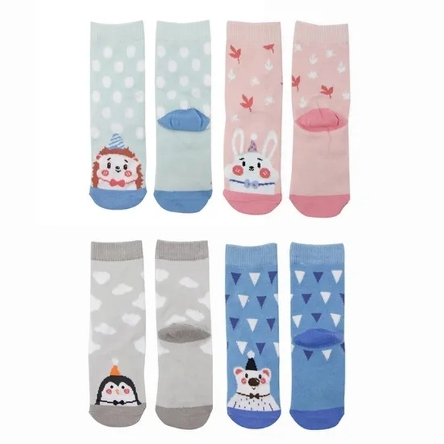 Children Baby Kids Unisex Custom Wholesale Cotton Luminous Short Socks