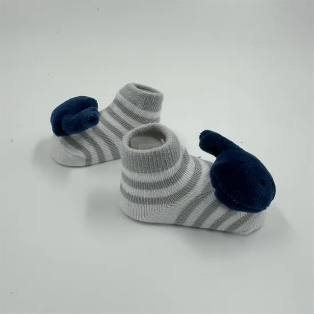 D Three Dimensional Soft and Cute Whale Baby Indoor Non Slip Warm Crawling Socks