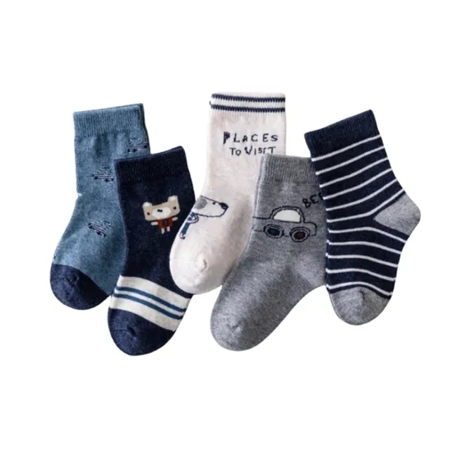 Anti Bacterial Breathable Skin Friendly Babies Fashion Lovely Cute Cotton Ankle Crew Soft Little Sock