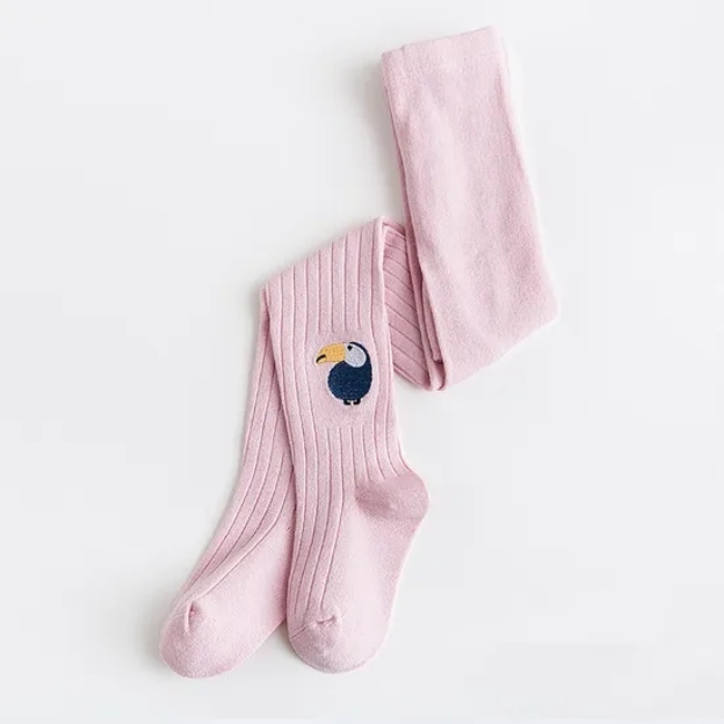 Unisex Low Price Children Baby Kids Wholesale Novelty Bci Cotton Embroidery Tights Socks