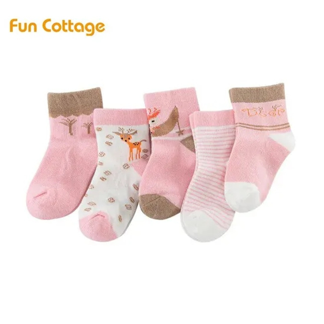 New Girls Socks Baby Anti Slip Floor Socks Children Cotton Socks