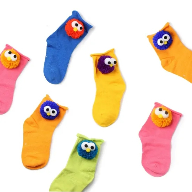 Wholesale Novelty Custom Children Baby Kids Unisex Cotton Toy Short Socks