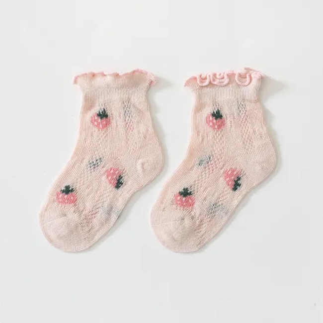 Baby Kids Cotton Ankle Socks Soft Cotton Thin Mesh Infant Baby Summer Socks
