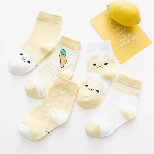 Cotton Breathable Cartoon Solid Color Ultra Thin Mesh Baby Socks