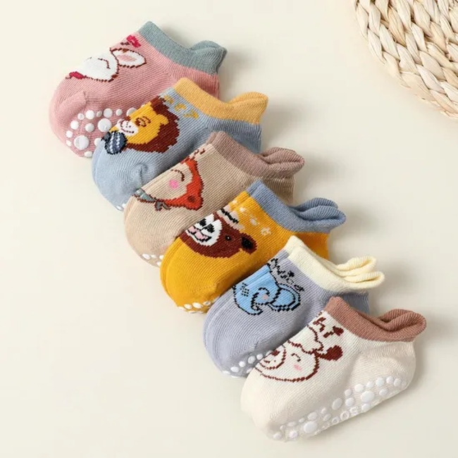Baby Cartoon Socks Point Glue Thick Bottom Non Slip Children′s Grip Socks