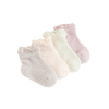 Soft Cotton Strip Socks for Young Students