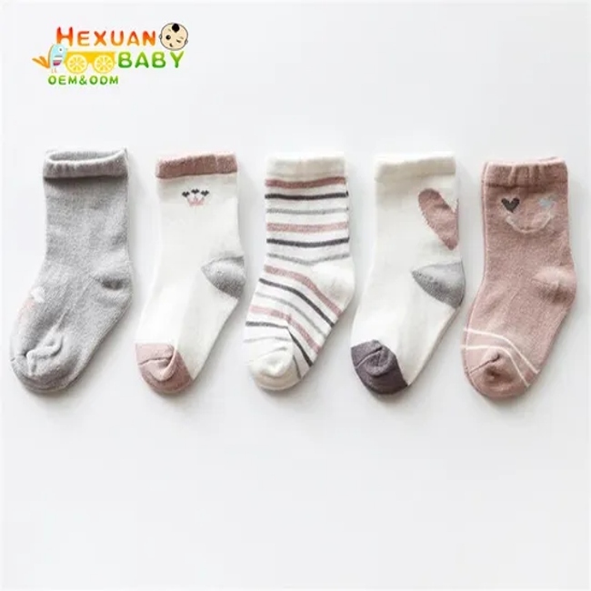 High Quality New Style Cotton Socks Boys and Girls Socks for Kids Autumn and Winter Baby Socks