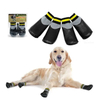 Custom Waterproof Silicone Sole Soft Warm Looped Fabric Dog Shoes Socks