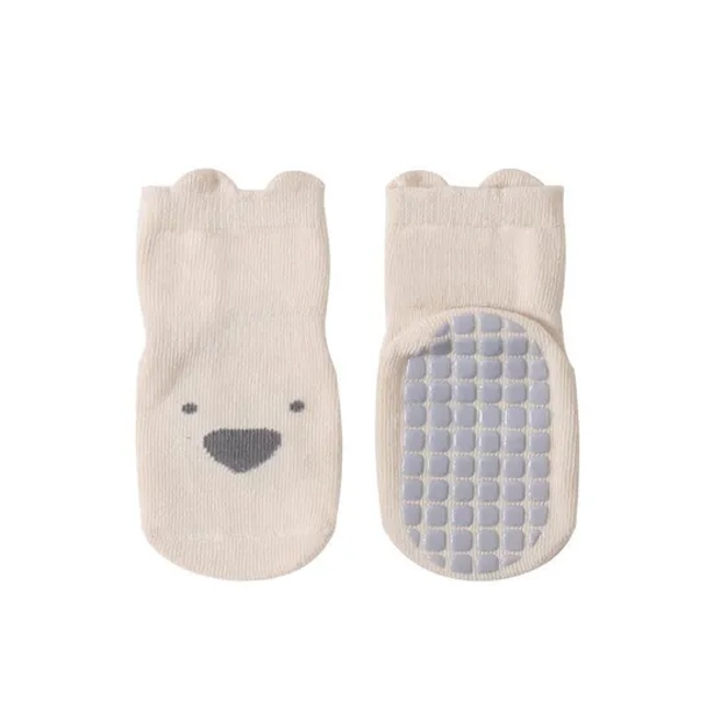 Children′s Floor Cotton Baby Socks Non Slip Walking Socks oo% Cotton Breathable Knitted