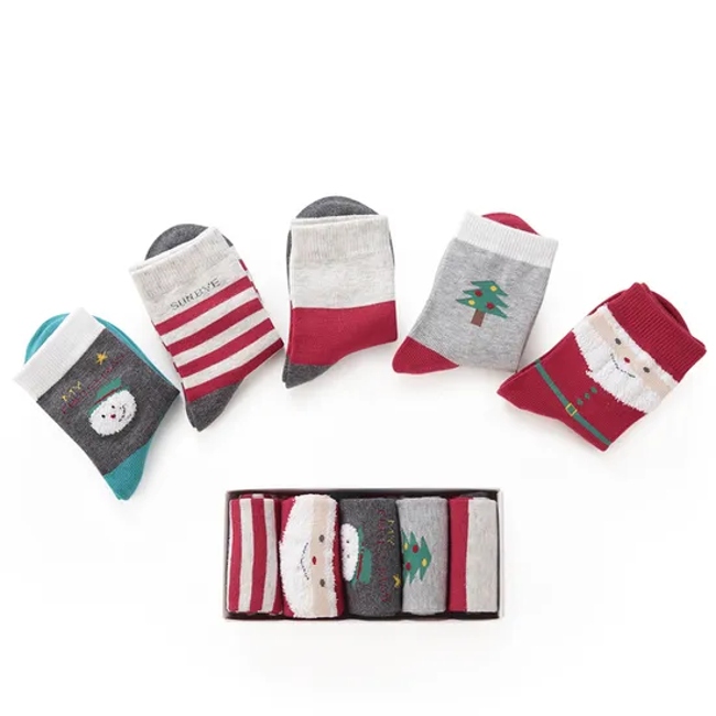 Ankle Christmas Customized Children Festival Cotton Baby Quarter Socks