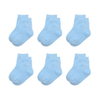 Colorful Style Plain Thin Funny Pattern Baby Blue Slip Resistant Dress Socks Gift Set