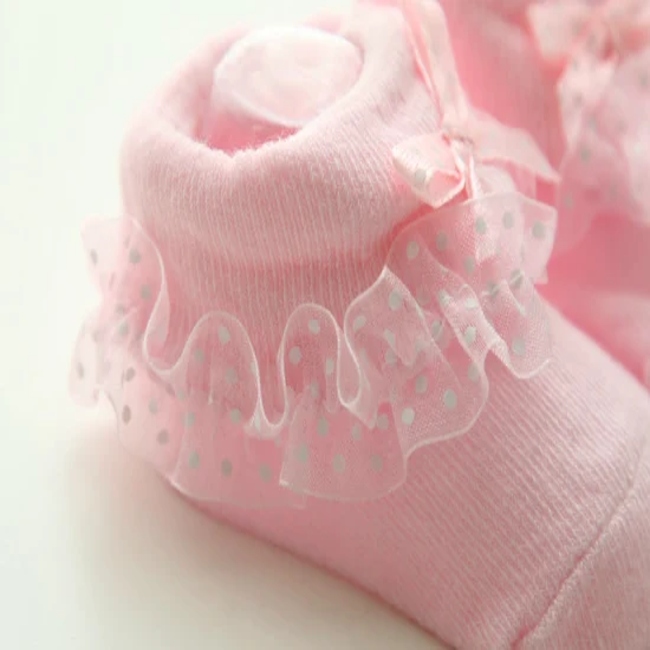 Wholesale fashion Newborn Cute Baby Cotton Lace Socks