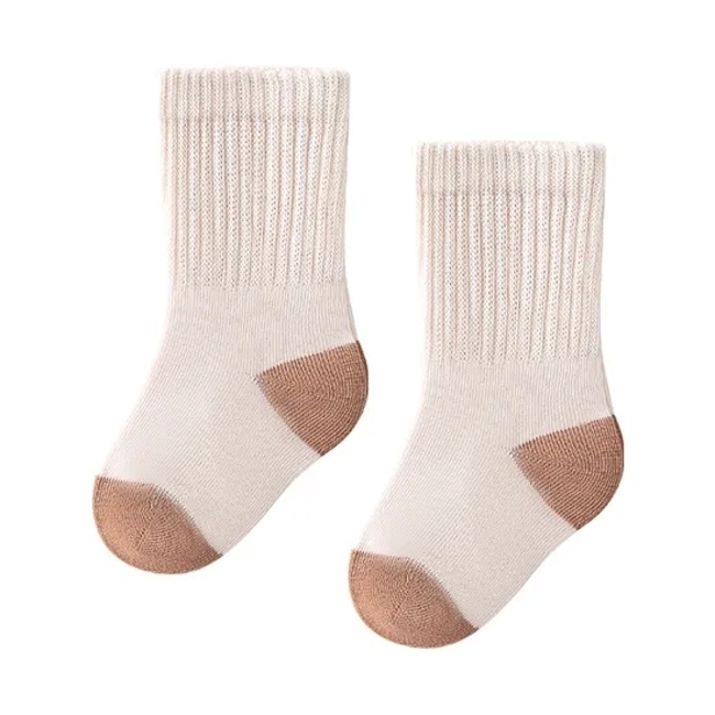 Cozy Autumn Cotton Baby Socks with Custom Logo Design