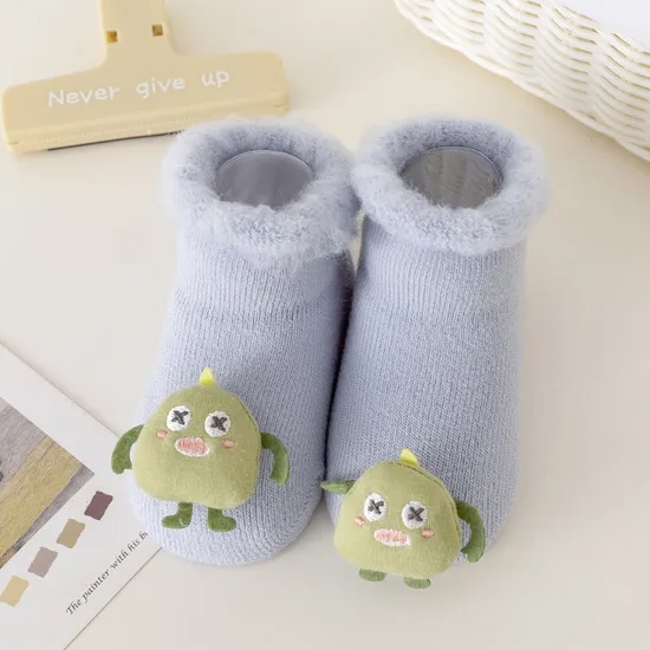 Unisex Newborn and Baby Terry Toy Socks