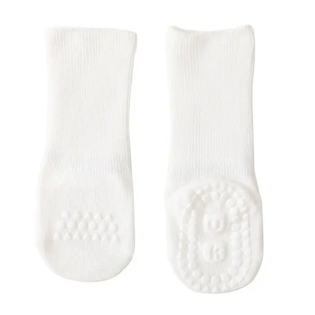  Organic Anti Slip Non Skid Anti Split Baby Kid Grip Socks for Children with Gift Box
