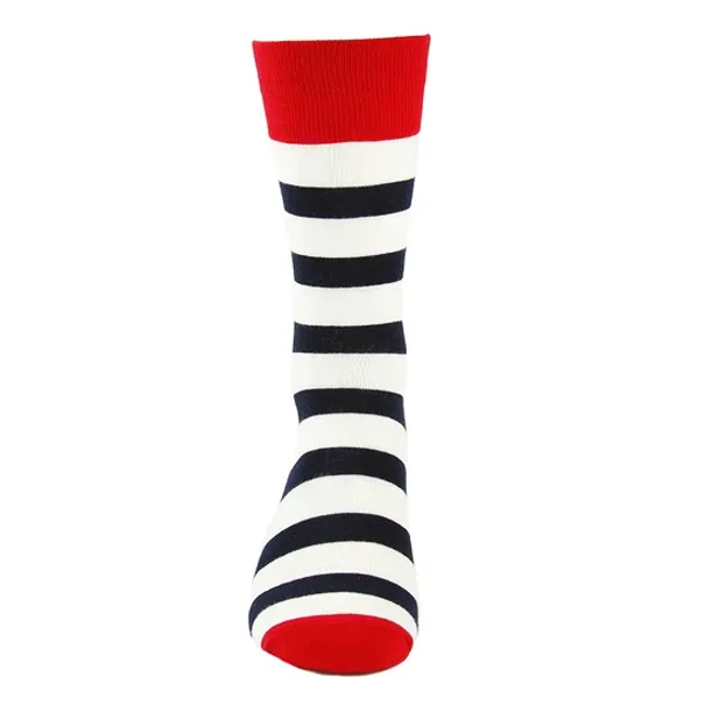 Low Price Jacquard Unisex Crew Women Custom Cotton Socks Red