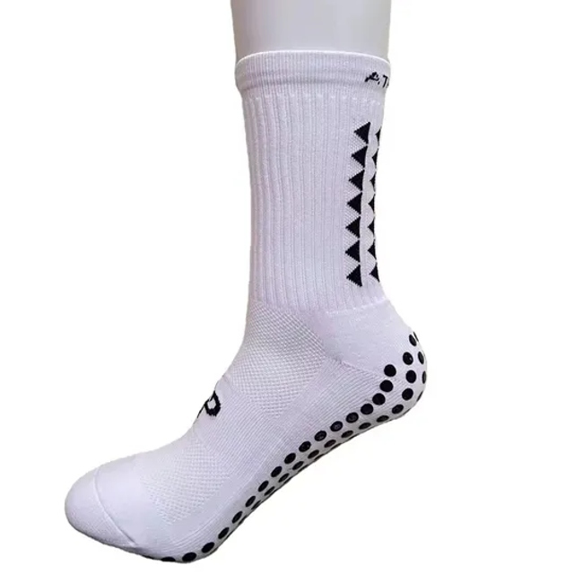 Crew Soccer Football Sock for Men Women Antislip Grip Knitted Cotton Polyester for Spring Season Quality for Kids Adults