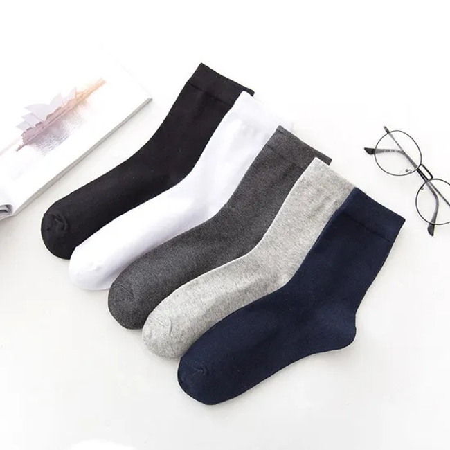 Hot Sale Cheap Cotton White Black Gray Argyle Plaid Business Sock