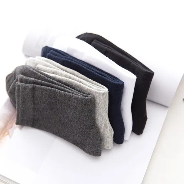 Hot Sale Cheap Cotton White Black Gray Argyle Plaid Business Sock