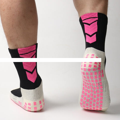 Hot sale Glued anti slip thickened towel bottom mid tube sports socks workout running