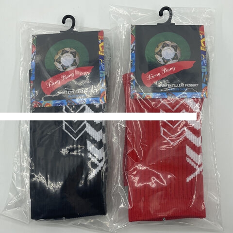 Custom Made Crew Socks for Youth Adults Football Breathable Knitted Striped Design Body Logo All Seasons Free Size Print Pattern