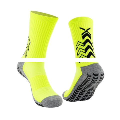 Factory Price Breathable Anti Slip Socks Custom Colour Grip Crew Socks Basketball Men Sports Socks
