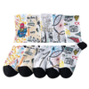 Wholesale Fashion Printed Socks D Printing High Elastic Cotton Sports Socks Hip Hop Skateboard Socks Mid Tube Socks