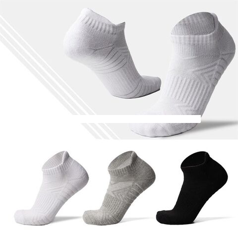 Hot sale Short tube jacquard anti slip running socks exercise workout running