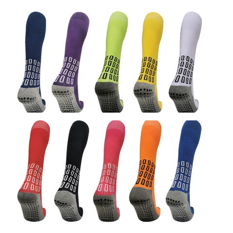 China Manufacturer Over the Calf Football Socks Non Slip Silicone Grip Design For Sports